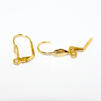 Continental Hook - Deco - Pair - Bright Gold