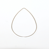 30mm x 22mm Closed Linking Drop - Silver