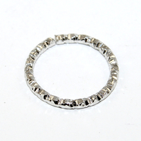 18mm Twisted Jump Ring - Platinum