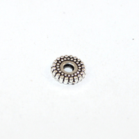 7mm Striped Wheel - Antique Silver