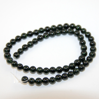 6mm Green Goldstone Round Beads - 38cm Strand