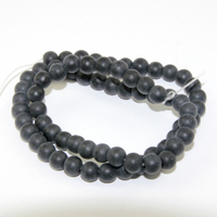 6mm Onyx Round Beads - 38cm Strand