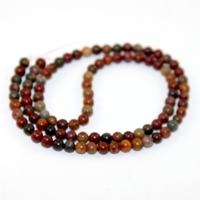 4mm Picasso Jasper Round Beads - 38cm Strand