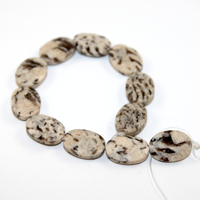 13mm x 18mm Faceted Feldspar Oval Beads - 19cm Strand