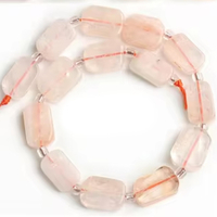 8mm x 12mm Citrine Rectangle Beads - 19cm Strand