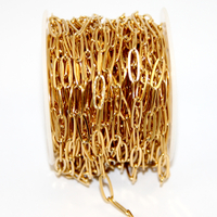 4mm 304 Stainless Steel Cable Chain - Bright Gold - 1 Metre Length