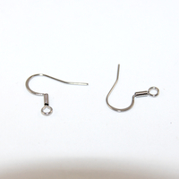 20mm French Hook with Spring - Pair - 316 Surgical Steel - Pack of 10 Pairs