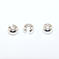 5mm 925 Sterling Silver Crimp Cover - Bag of 10