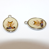 29mm x 20mm Holy Medal - Holy Cup - Platinum