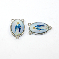24mm x 14mm Rosary Centre - Virgin Mary