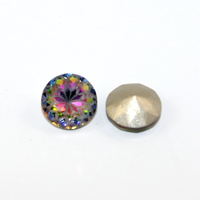 1088 Chaton - Lotus Etch - Pointed Back 10mm - SS47 - Volcano - Pack of 2