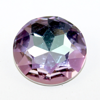 1201 - Flat Chaton Round Stone 27mm - Vitrail Light - Foil