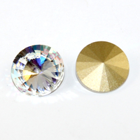 14mm 1122 Rivoli - Crystal Shine - Foil - Pack of 2