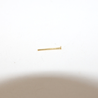 15mm x 0.7mm Head Pins - Bright Gold