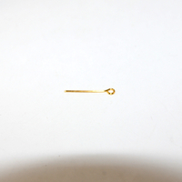 20mm x 0.7mm Eye Pins - Bright Gold