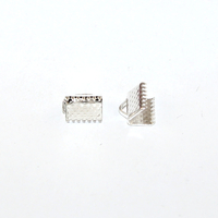 8mm Ribbon Crimp - Silver