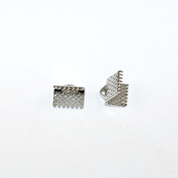 8mm Ribbon Crimp - Platinum