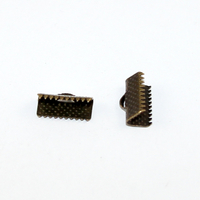 13mm Ribbon Crimp - Antique Bronze