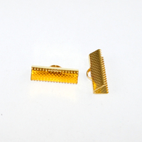 20mm Ribbon Crimp - Bright Gold