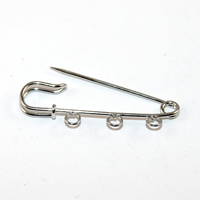 3 Loop 50mm Kilt Pin - Platinum