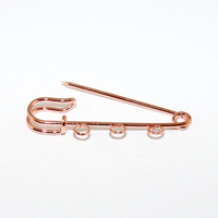 3 Loop 50mm Kilt Pin - Rose Gold
