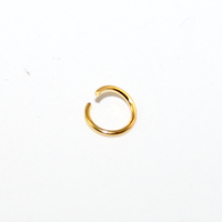6mm x 0.7mm Copper Jump Ring - Bright Gold