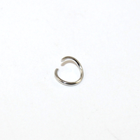 6mm x 0.7mm Copper Jump Ring - Platinum