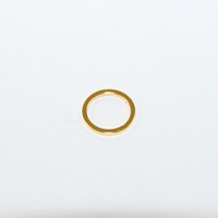 8mm Closed Round Copper Linking Ring - Bright Gold