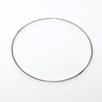 40mm Closed Round Copper Linking Ring - Silver