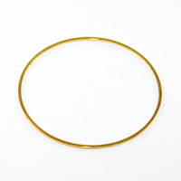 40mm Closed Round Copper Linking Ring - Bright Gold