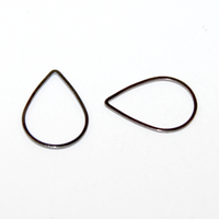 21mm x 15mm Closed Drop Copper Linking Ring - Gunmetal