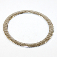 54mm Textured Circle - 2 Pieces - Platinum