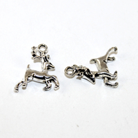 20mm x 17mm Reindeer Charm - 2 Pieces - Platinum