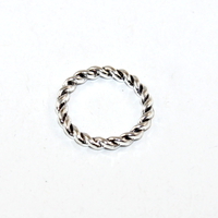 15mm Twisted Circle Link - Platinum