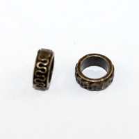8mm Greek Swirl Bead - Antique Bronze - 10 Pieces