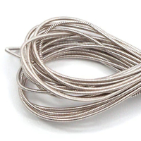 Hard Bead Embroidery French Bullion Wire - 10gm Bag - Grey