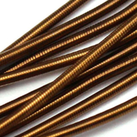 Soft Bead Embroidery French Bullion Wire - 10gm Bag - Brown