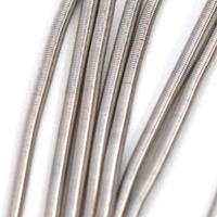 Soft Bead Embroidery French Bullion Wire - 10gm Bag - Matte Grey