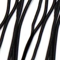 Soft Bead Embroidery French Bullion Wire - 10gm Bag - Matte Black