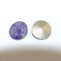 1122 - Rivoli 12mm - Tanzanite Icicle - Foil - Pack of 2