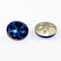 1122 - Meteroite Rivoli 12mm - Bermuda Blue - Foil - Pack of 2