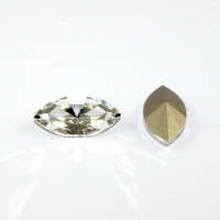 4200 Navette 9mm x 18mm - Crystal - Foil - Pack of 2