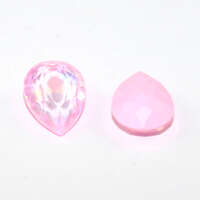4320 Pear 10mm x 14mm - Pastel Light Rose Opal - Lacquer - Pack of 4