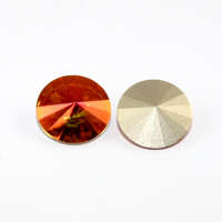 1122 - Rivoli 14mm - Astral Pink - Foil - Pack of 2