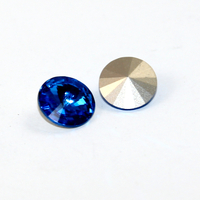 1122 - Rivoli 12mm - Bright Blue - Foil - Pack of 2