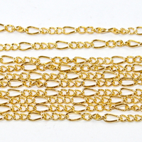 2mm Filigree Chain - Bright Gold - sold in 2m Length