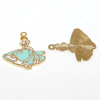 Cinderalla Charm - Pale Gold