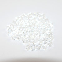 4mm Crystal Crystal Cube - 50 Piece Bag