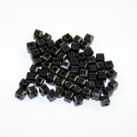 4mm Jet Crystal Cube - 50 Piece Bag