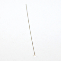 50mm 925 Sterling Silver Head Pin - Pair